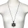 Lange Modekette Blume, 72cm, Anthrazit