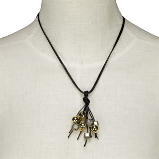 Modern necklace, black