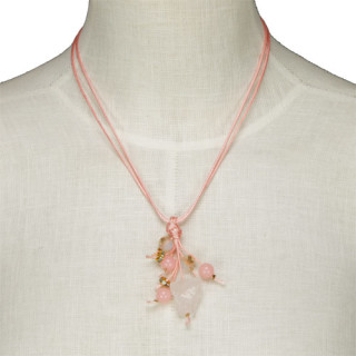 Modern necklace, purple