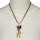 Modern necklace, brown