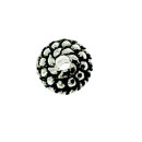 200 jewelry beads, 6,5x6,5mm, silver