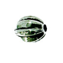 200 jewelry beads, 12x8mm, silver