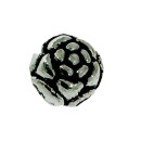 200 jewelry beads, 6x5,5mm, silver
