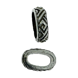 100 Zwischenteile, 13x9x4mm, Silber
