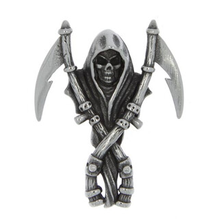 Stainless steel pendant, Silver-Black - only 3pcs left!