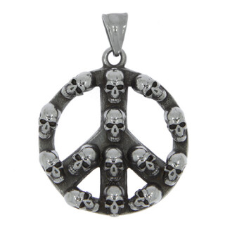 Stainless steel pendant, Silver-Black - only 6pcs left!