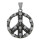 Stainless steel pendant, Silver-Black - only 6pcs left!