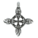 Stainless steel pendant, Silver-Black - only 5pcs left!