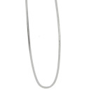 Halskette Edelstahl flach, Silber, 3x0,6mm,