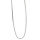 Halskette Edelstahl flach, Silber, 3x0,6mm,
