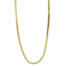 Halskette Edelstahl flach, Gold, 3x0,6mm - nur noch 8...