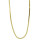 Halskette Edelstahl flach, Gold, 3x0,6mm