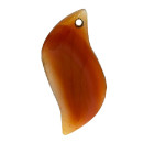 Pendant agate, red, 54x24mm