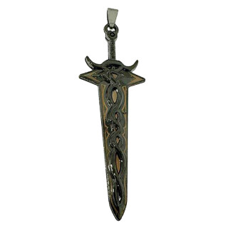 Pendant anthracite, 73x23mm