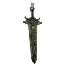 Anhänger Anthrazit, 73x23mm - nur noch 6 Stück!