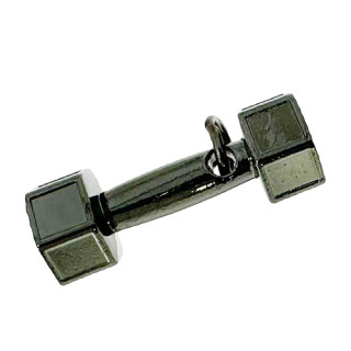 Pendant anthracite, 31x11mm