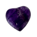 Cabochon Heart, Amethyst, 10mm