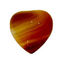 Cabochon Herz, Roter Achat, 10mm