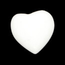 Cabochon Herz, Weiße Jade, 10mm