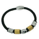 Bracelet PU with Stainless Steel