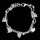 Modisches Armband mit Charms, Hellsilber