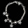 Modisches Armband mit Charms, Hellsilber