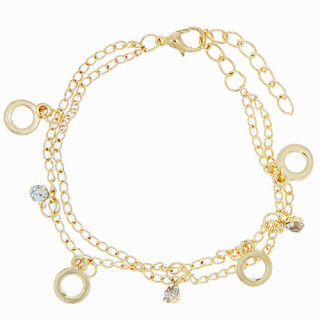 Modisches Armband mit Charms, KC Gold