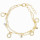 Modisches Armband mit Charms, KC Gold