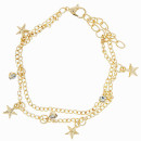 Modisches Armband mit Charms, KC Gold