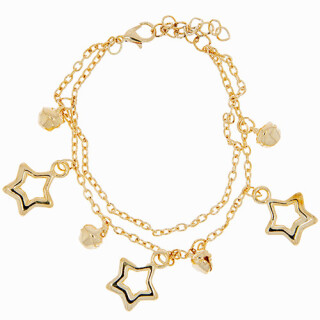 Modisches Armband mit Charms, KC Gold