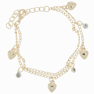 Modisches Armband mit Charms, KC Gold