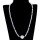 Edle Halskette Blauer Achat-Zuchtperle