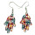 Earrings hand of fatima, mixed colours