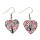 Earrings heart, mixed colours
