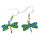 Earrings dragon-fly, mixed colours