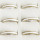 Edelstahlringe 3mm, Gold-Weiß