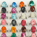 Stainless steel ring, 4mm, Silver-mix