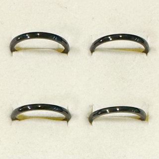 Edelstahlring, 2mm, Schwarz