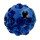 100 Beads with stones, 10mm, Blue