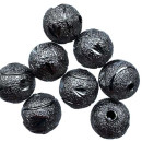 100 Beads sand, 8mm, Anthracite