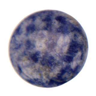 Cabochon, white sodalite, 8mm
