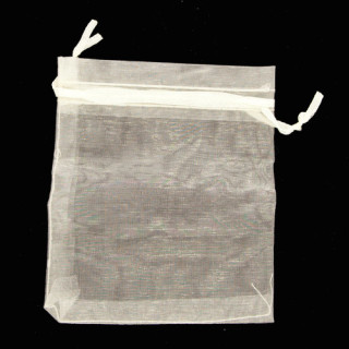 100 organza bags, 12x9cm, champagner