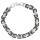 Stainless steel bracelet Kingsbracelet 8mm, Black-Silver
