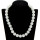 Necklace ball milky jade, 12mm