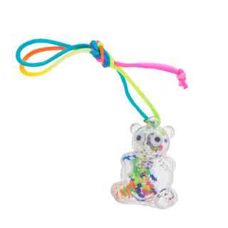 Kinderhalskette Bärchen, Schlüsselband, Bunt gemischt