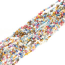 strand of mini freshwater pearl beads, flat, 4-5mm, mixed...