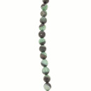 Strang facettierter Achat, 12mm, Schwarz-Grün