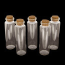 Kleines Glasfläschen mit Korken, 70x22mm