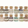 Set of 12 bottles natural stones