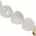 Strang Perlmutt Herz, Creme, 25mm